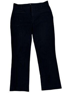 Maeve by Anthropologie Black Cropped High Waist Pants size US 6